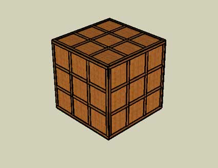 Cube complétement fermé
