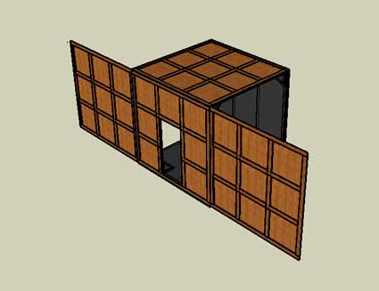 Ouverture large du cube
