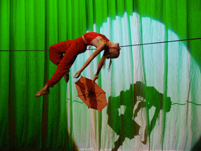 acrobat du cirque de Pekin, fil-de-fériste